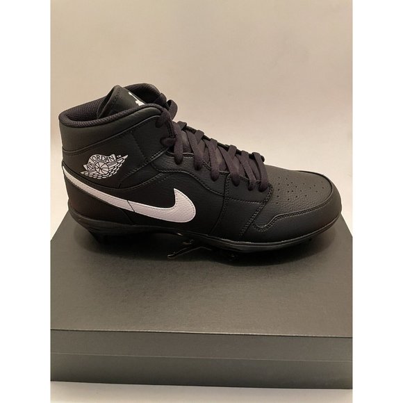 Nike Air Jordan 1 Mid TD Black Football Cleats FJ6805-001 Men’s main image 6